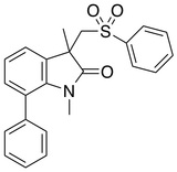 1,3-二甲基-7-苯基-3-((苯磺酰基)甲基)吲哚啉-2-酮 /1,3-Dimethyl-7-phenyl-3-((phenylsulfonyl)methyl)indolin-2-one/ 158