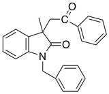 1-苄基-3-甲基-3-(2-氧代-2-苯甲基)吲哚啉-2-酮/1-Benzyl-3-methyl-3-(2-oxo-2-phenylethyl)indolin-2-one/ 1470365-00-4