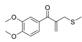 1-(3,4-二甲氧苯基)-2-甲基硫甲基丙-2-烯-1-酮/1-(3,4-dimethoxyphenyl)-2-(methylthiomethyl)prop-2-en-1-one/ 2104090-